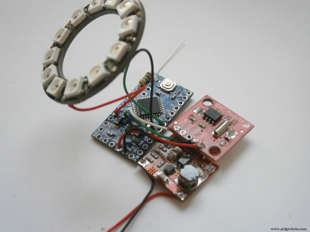 Pixie: An Arduino‑Based NeoPixel Wristwatch – Sleek, DIY LED Timepiece