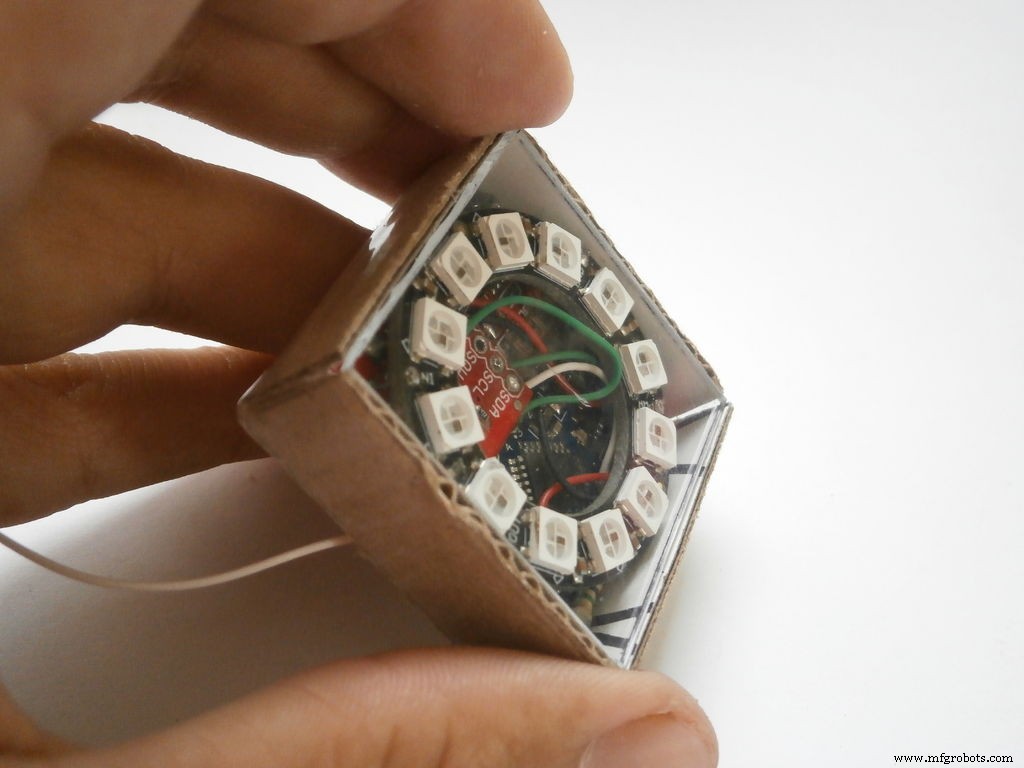 Pixie: An Arduino‑Based NeoPixel Wristwatch – Sleek, DIY LED Timepiece