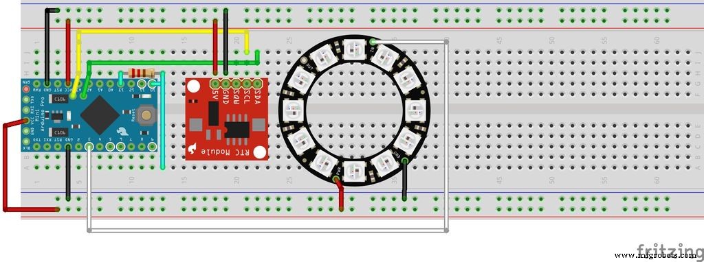 Pixie: An Arduino‑Based NeoPixel Wristwatch – Sleek, DIY LED Timepiece