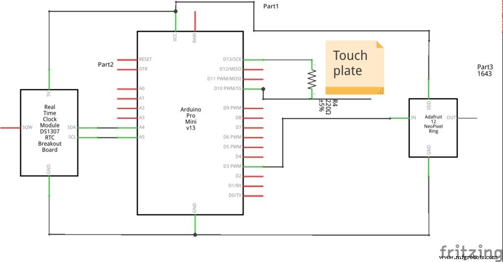 Pixie: An Arduino‑Based NeoPixel Wristwatch – Sleek, DIY LED Timepiece