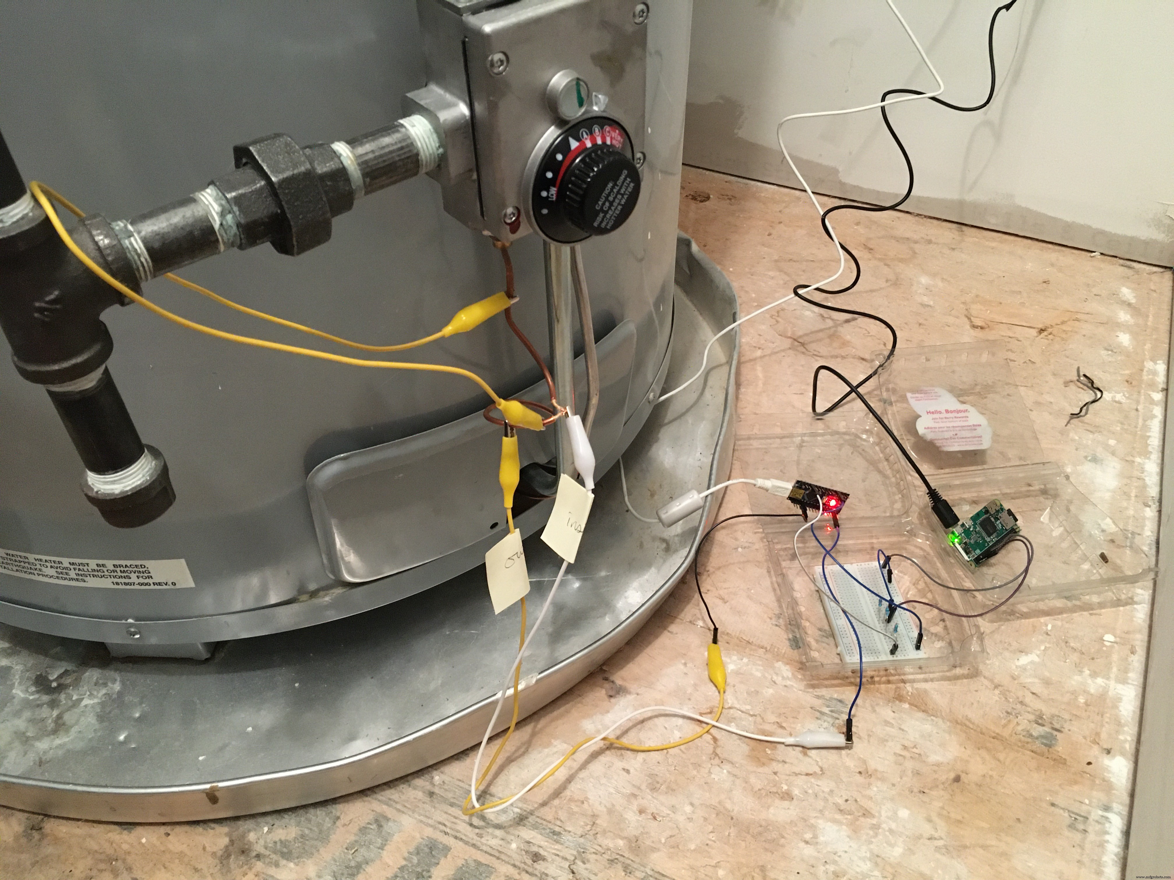 Ensure Safe Hot Water Heating: Thermocouple Voltage Monitor for Pilot Lights