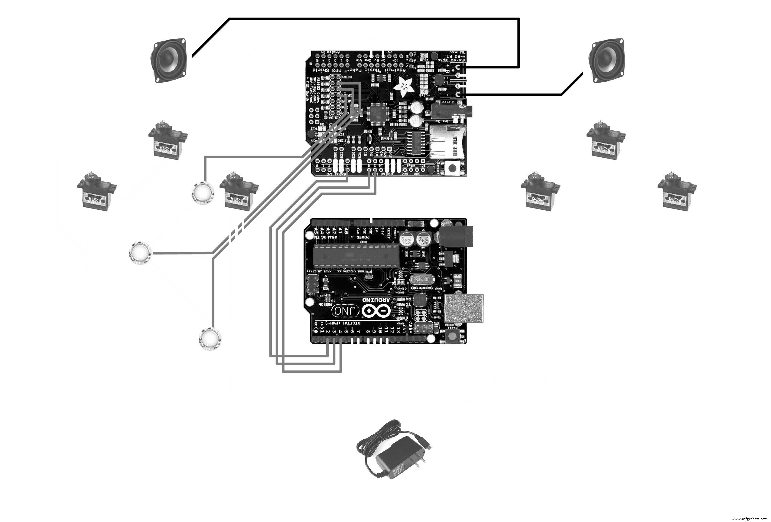 Build a Giant Lego Minifigure Animatronic Operation Game with Arduino