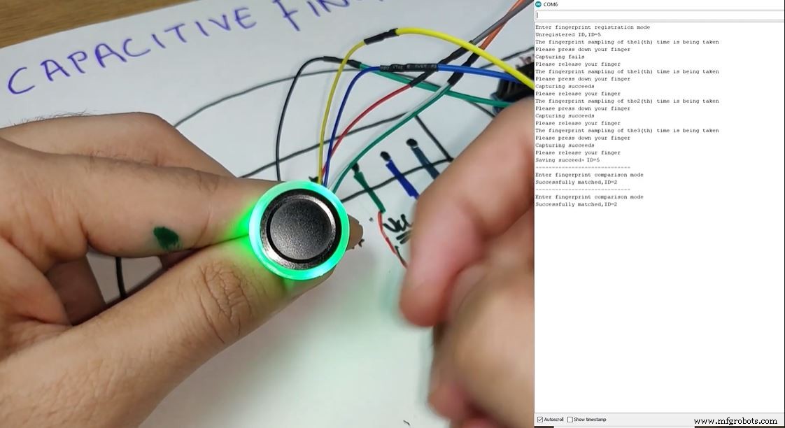 Integrating a DFRobot Capacitive Fingerprint Sensor with Arduino or ESP8266