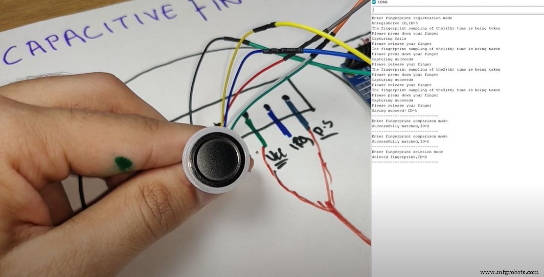 Integrating a DFRobot Capacitive Fingerprint Sensor with Arduino or ESP8266