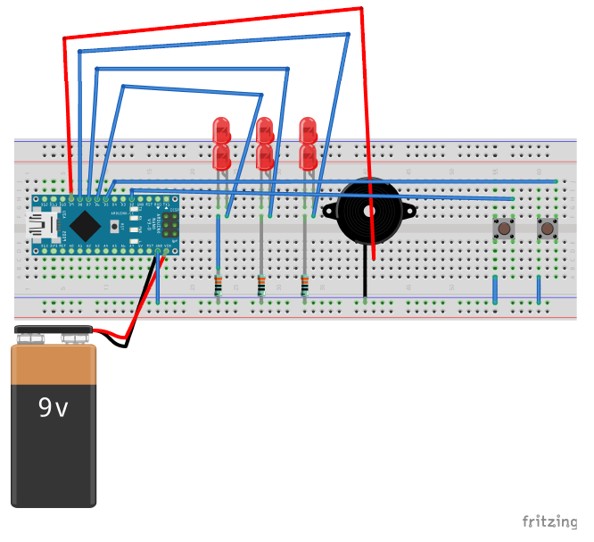 Arduino Light & Sound Display: US National Anthem