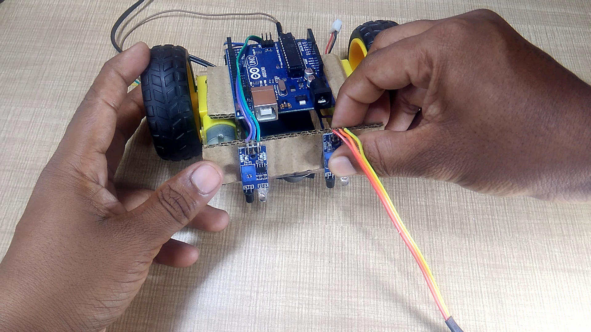 Create an Autonomous Line-Following Robot with Arduino UNO