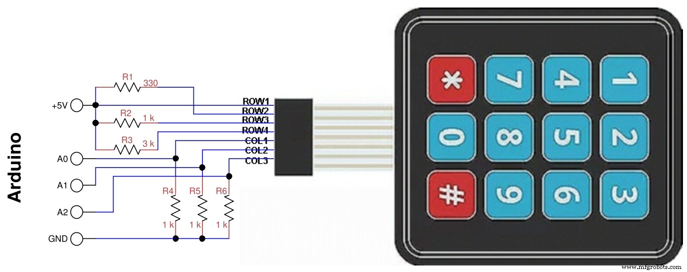 Save Arduino Pins: Connect a 4x3 Keypad with Only Three Connections