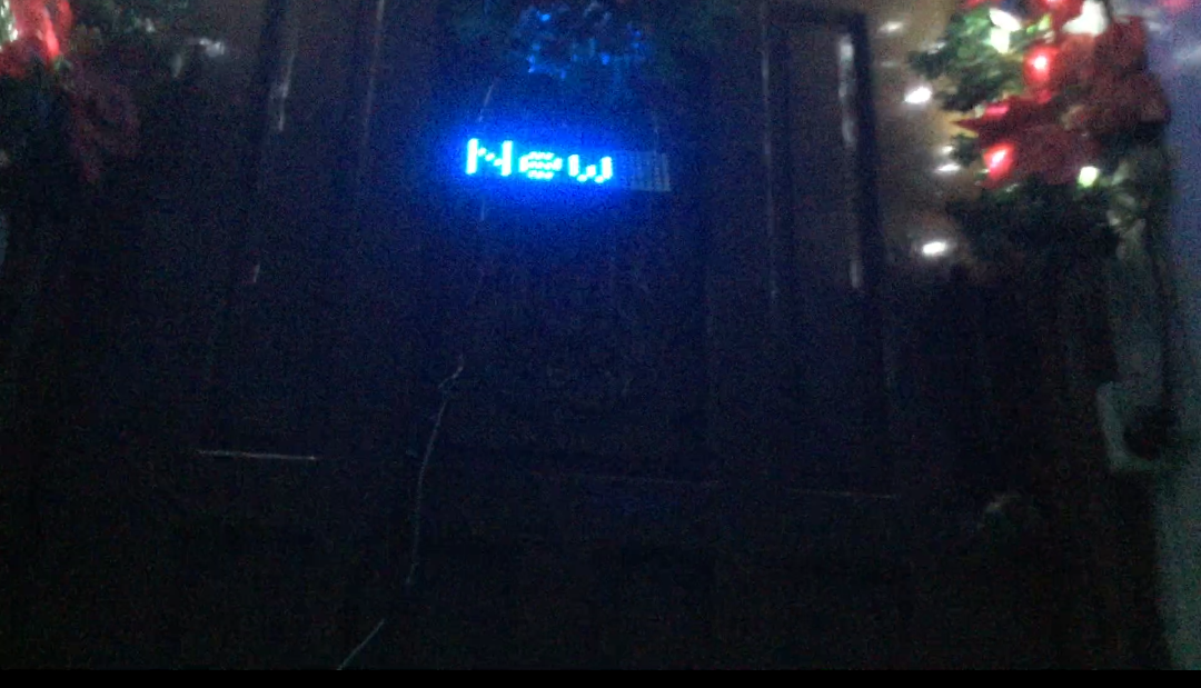 Interactive LED Matrix Door Display with PIR Motion Sensor – Arduino Holiday Greeting