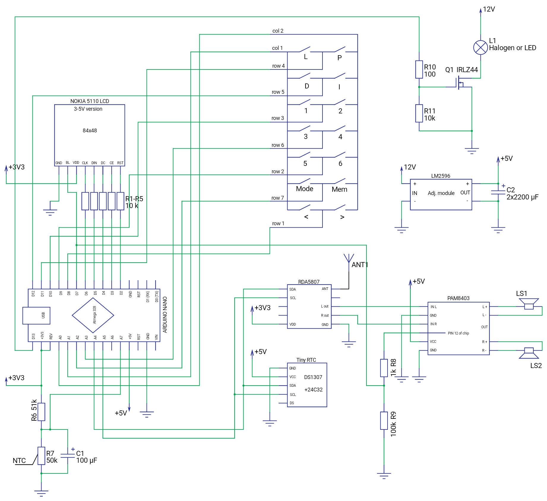 Build a Waterproof FM Radio for Your Shower with Arduino Nano, RDA5807, Nokia LCD & PAM8403