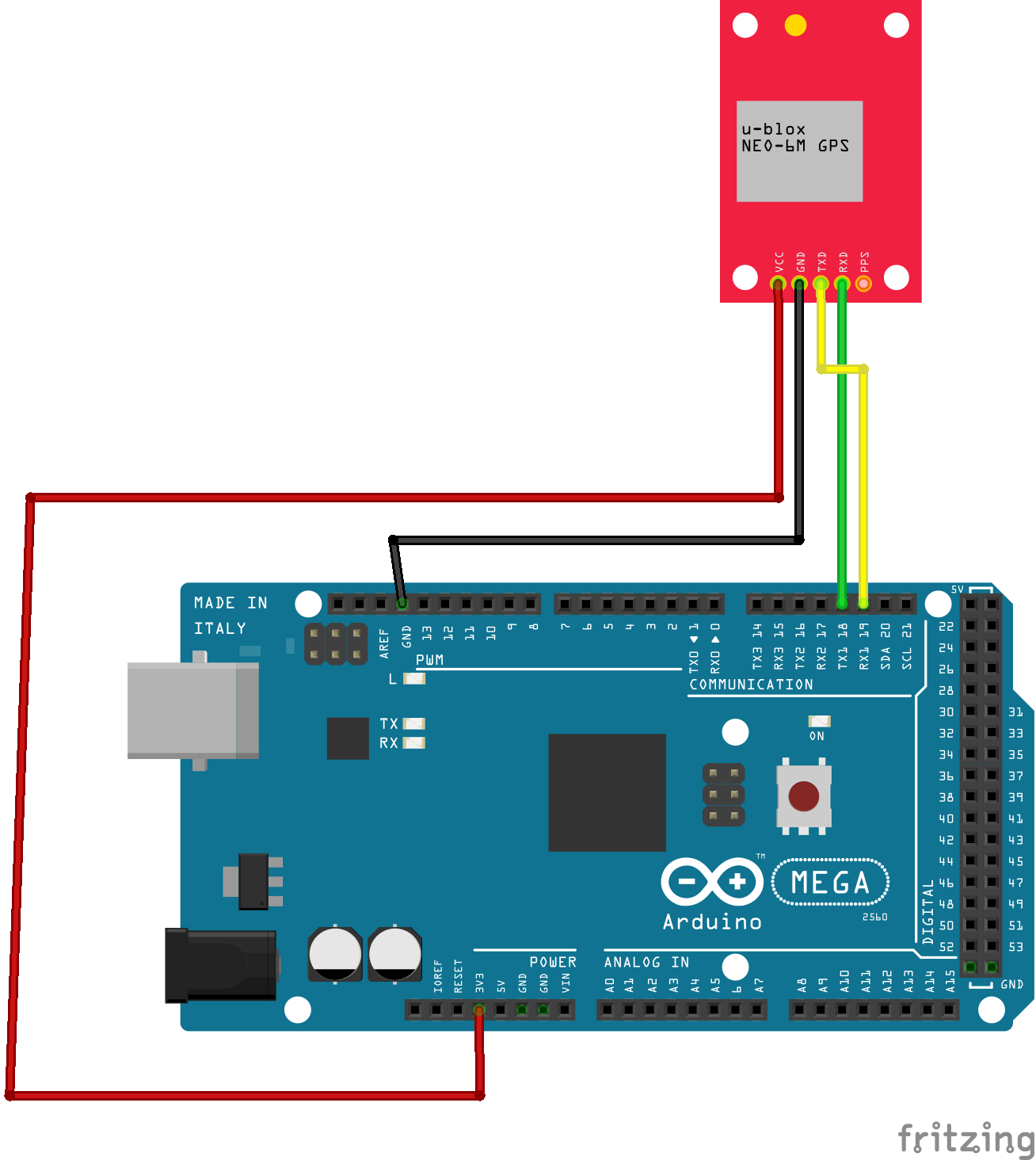 Connecting Arduino Mega to a NEO‑6M GPS Module: A Step‑by‑Step Guide