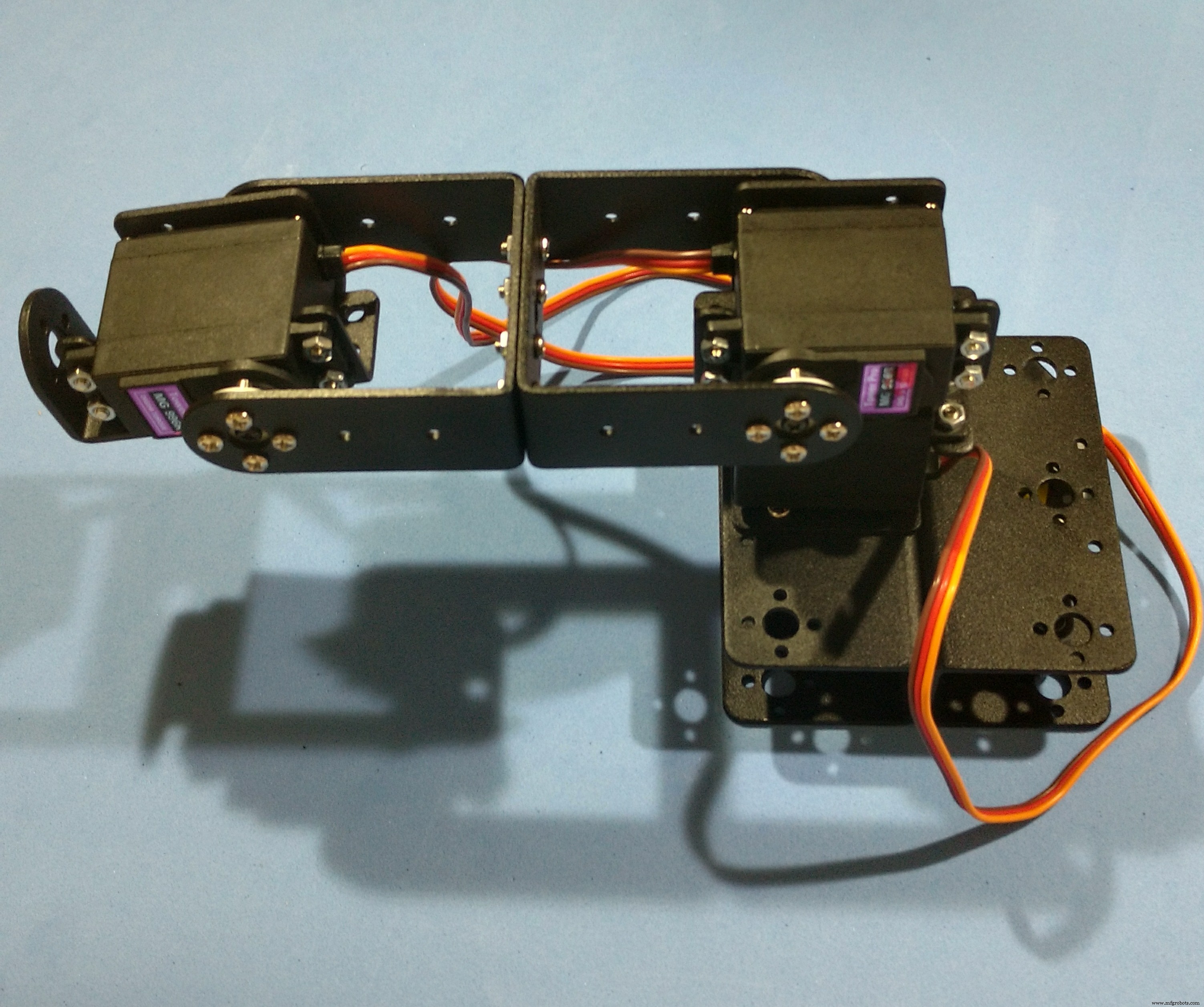 Arduino-Based Nunchuk-Operated 6-DoF Robotic Arm Kit