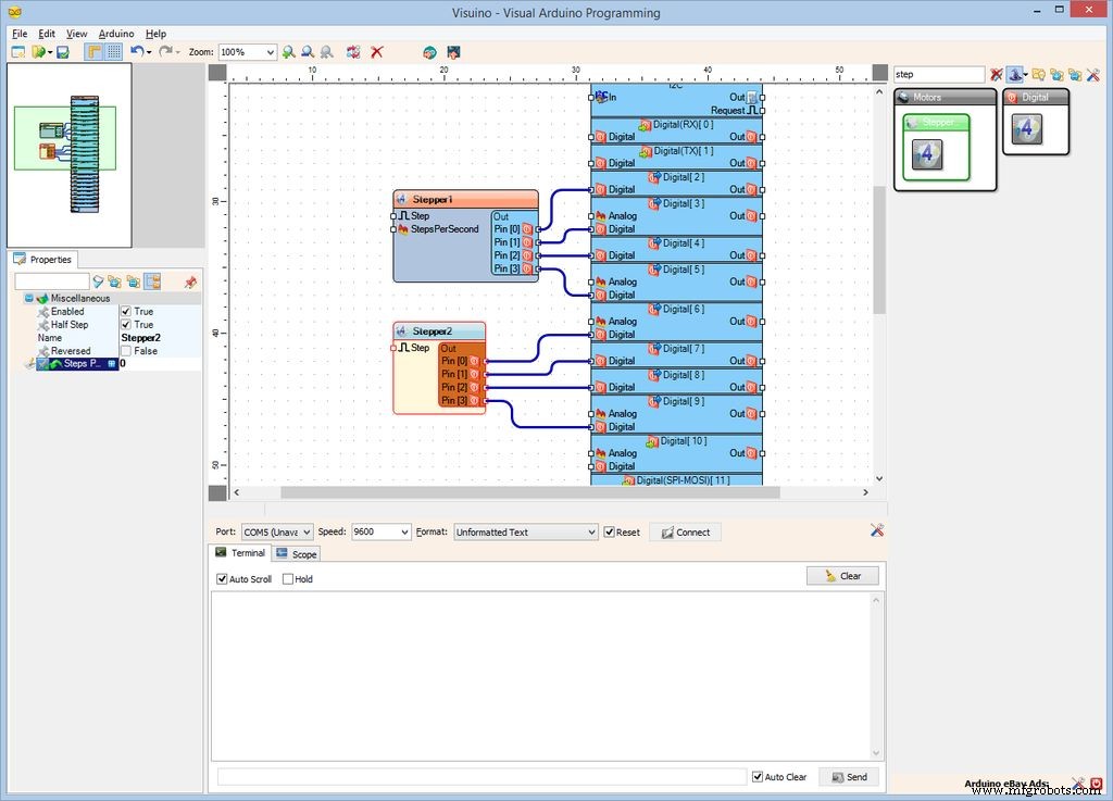 Control Two Stepper Motors with Arduino Nano & Joystick – Simple Tutorial