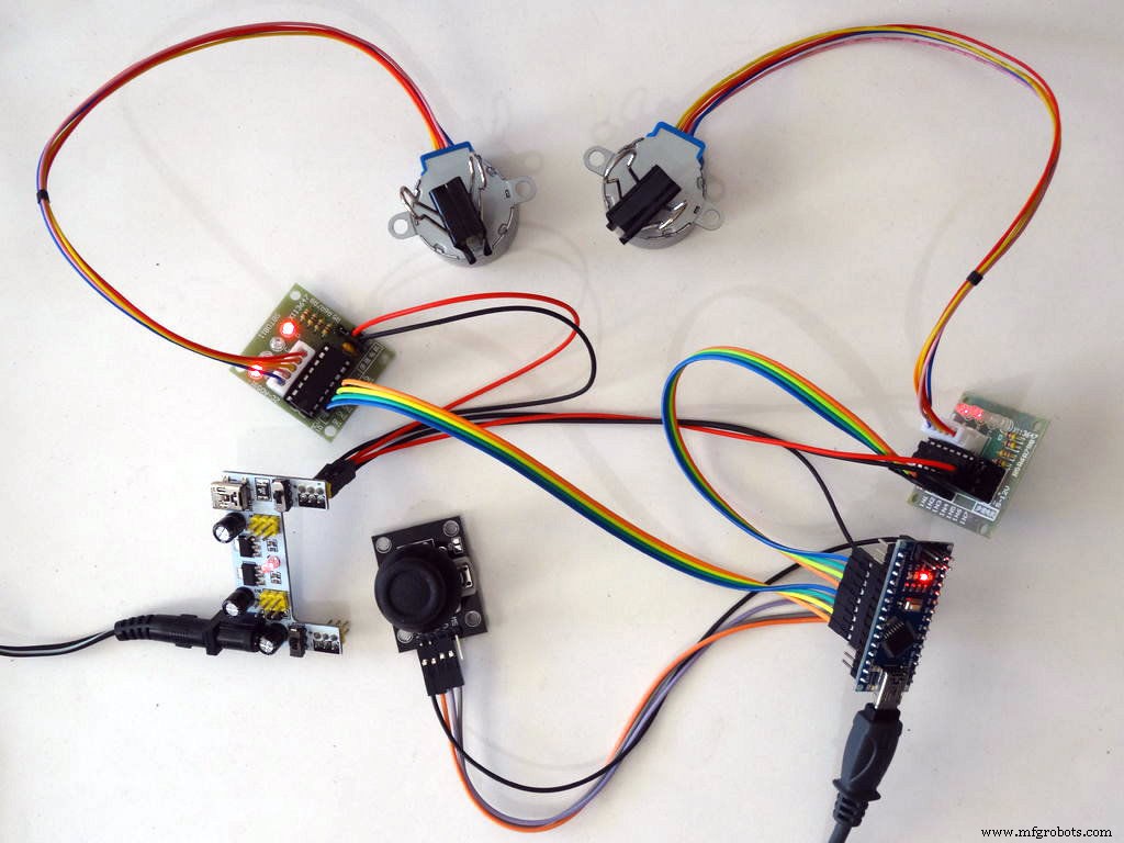 Control Two Stepper Motors with Arduino Nano & Joystick – Simple Tutorial