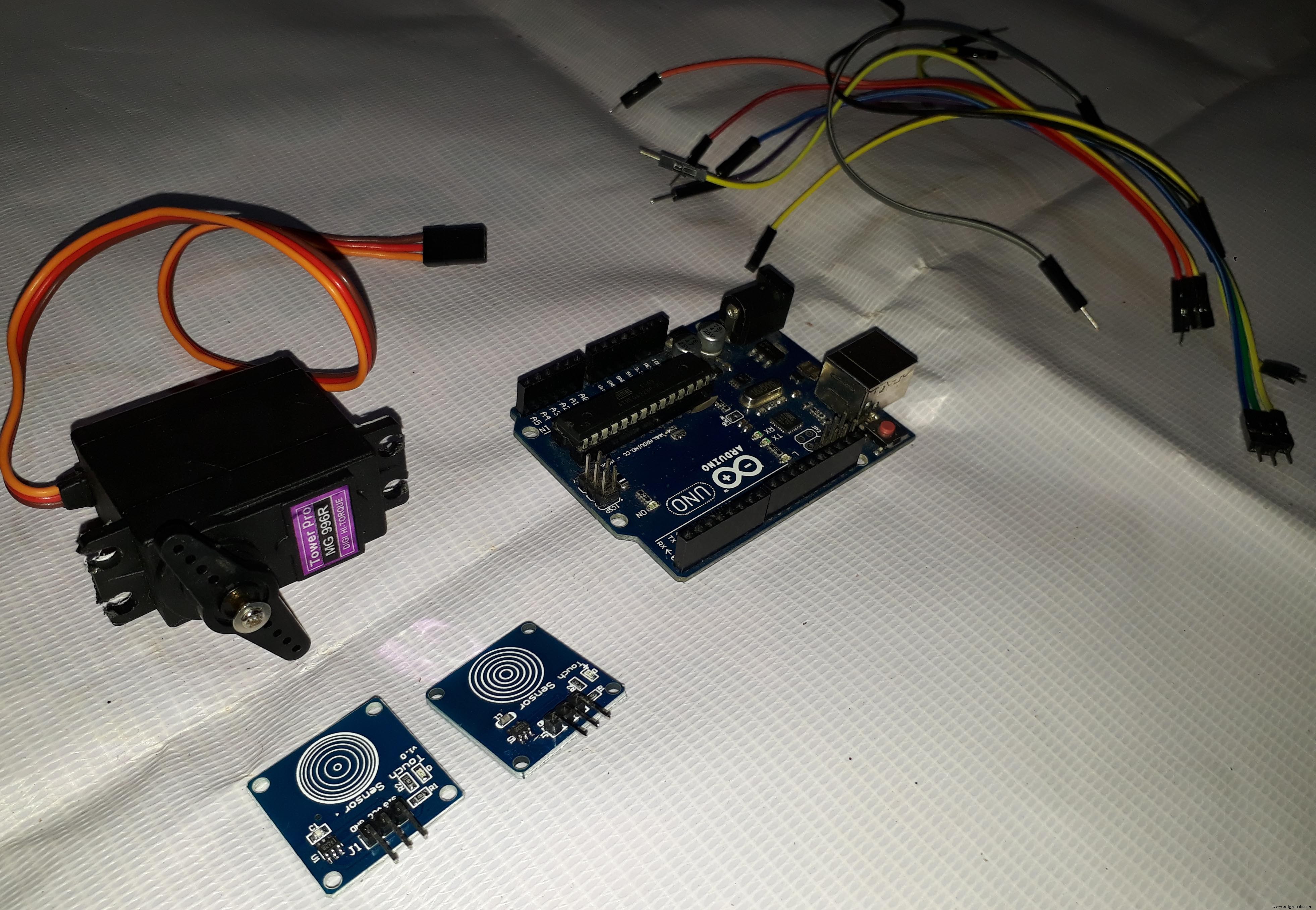 Capacitive Touch‑Sensing 3‑D Printed Prosthetic Hand – Arduino‑Controlled Actuation