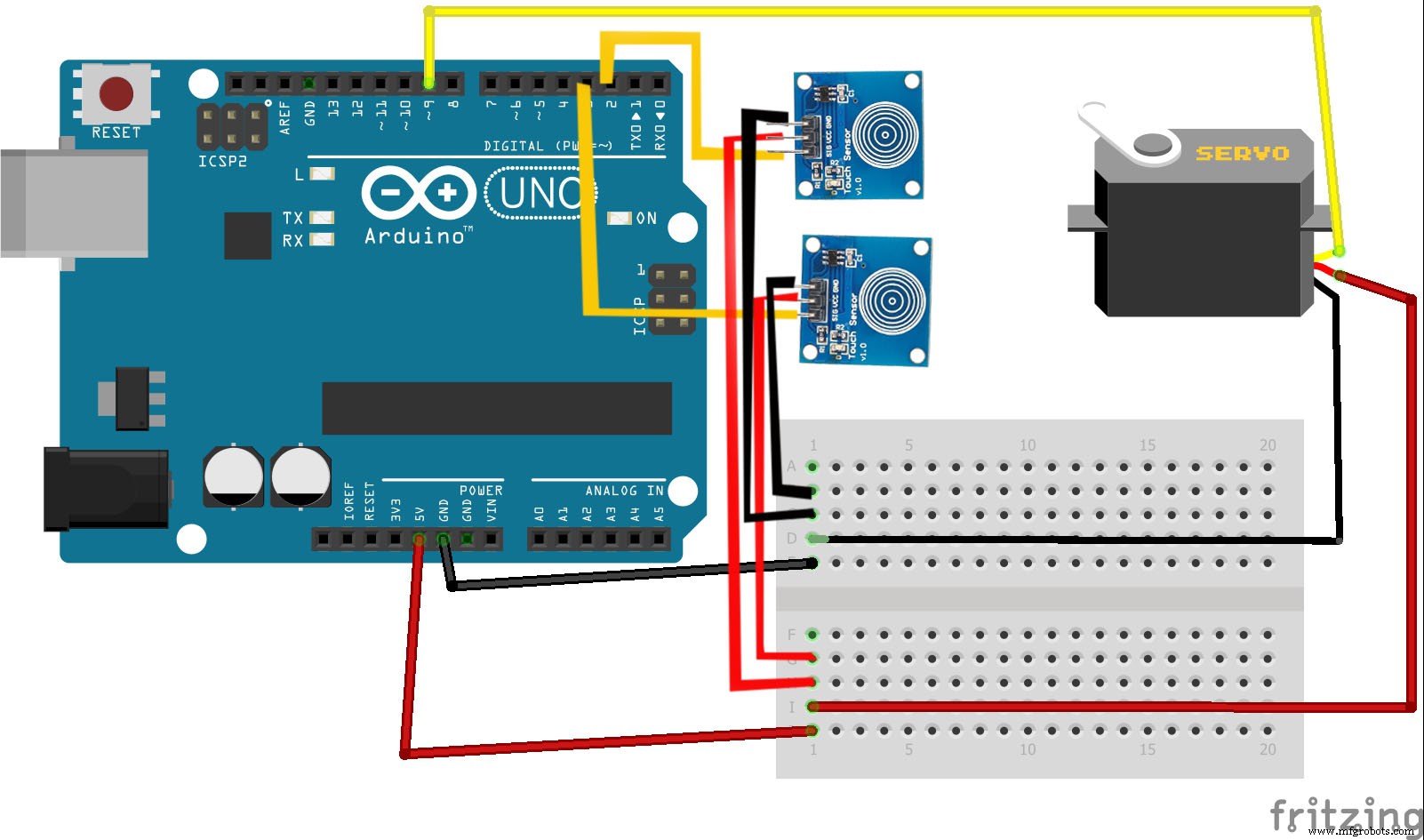 Capacitive Touch‑Sensing 3‑D Printed Prosthetic Hand – Arduino‑Controlled Actuation