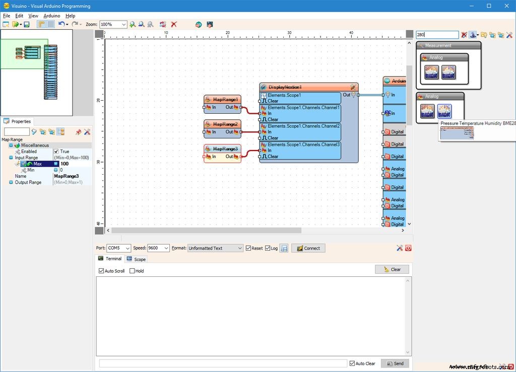 Display BME280 Temperature, Humidity & Pressure on a Nextion Touchscreen