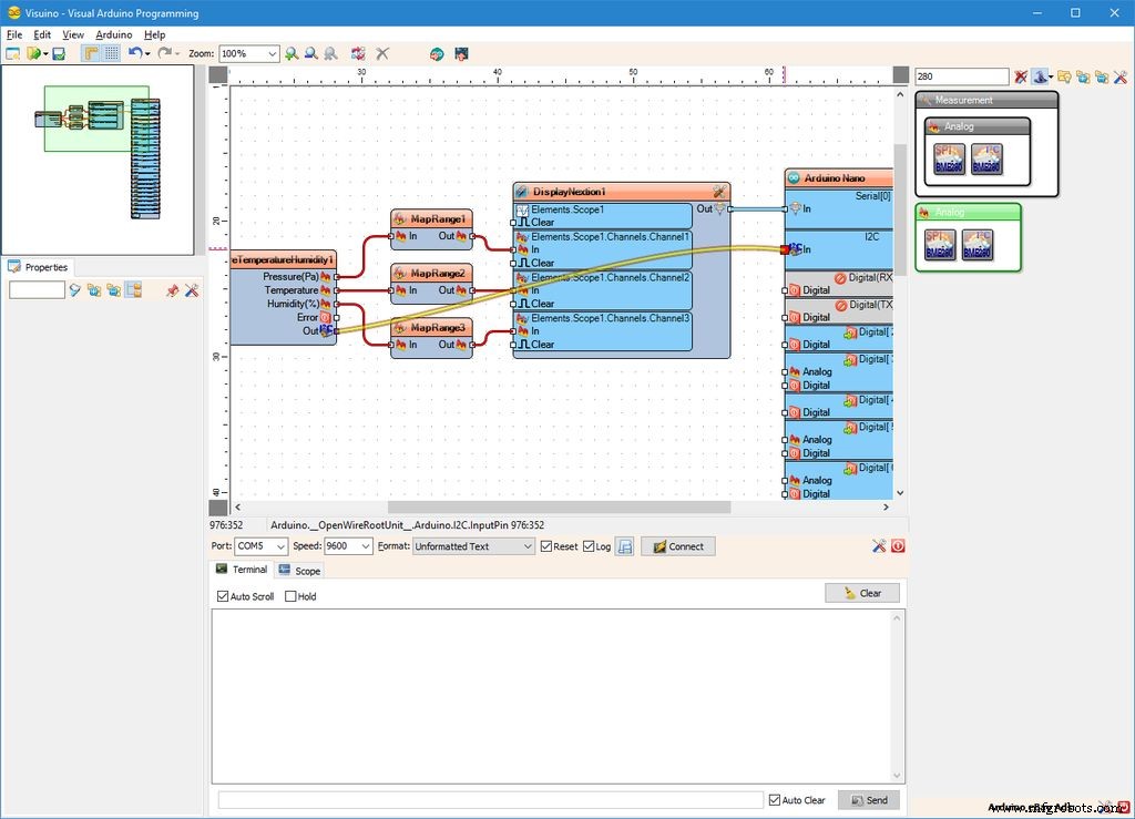 Display BME280 Temperature, Humidity & Pressure on a Nextion Touchscreen