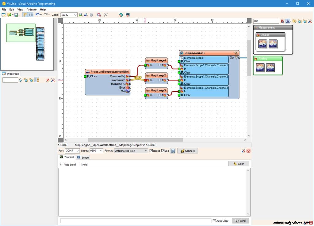 Display BME280 Temperature, Humidity & Pressure on a Nextion Touchscreen