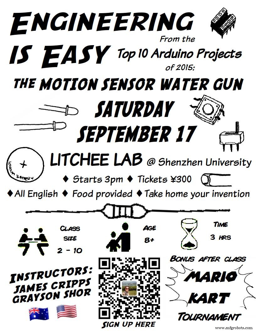 Smart Motion-Activated Water Gun Built with Arduino Nano