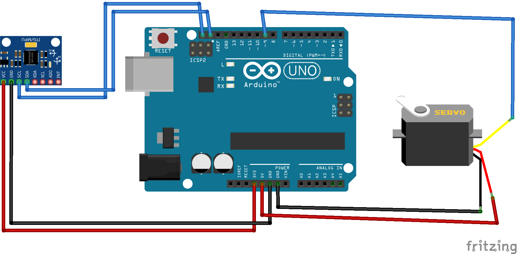 Arduino & MPU6050: Precise Servo Motor Control with SG90 & MG996R