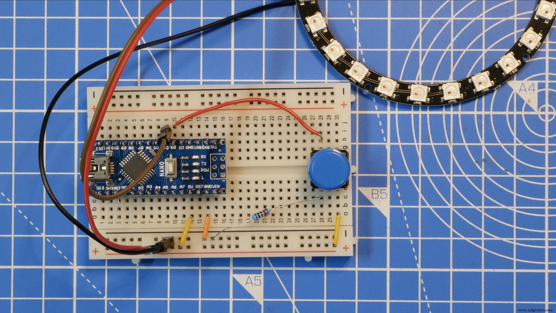 Pixel Chaser: Interactive One-Tap LED Game with Arduino Nano