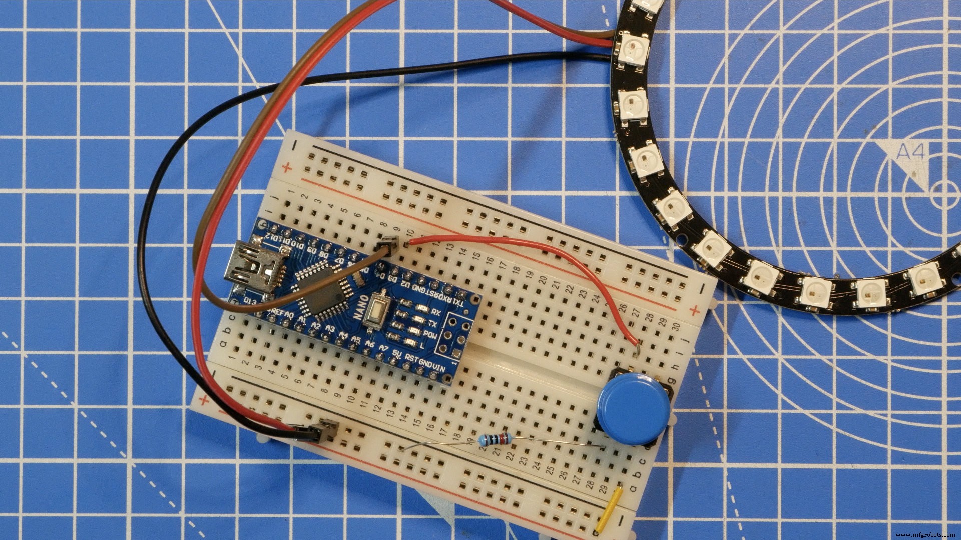 Pixel Chaser: Interactive One-Tap LED Game with Arduino Nano