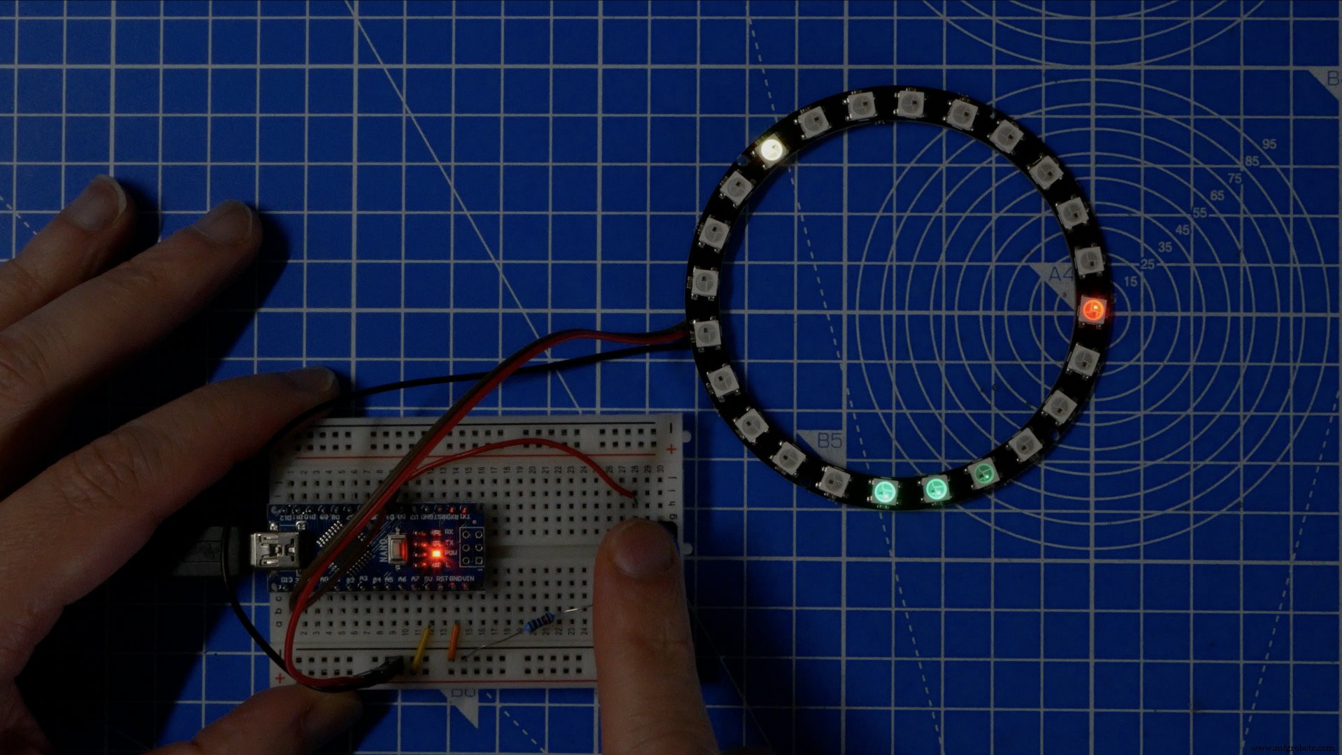 Pixel Chaser: Interactive One-Tap LED Game with Arduino Nano