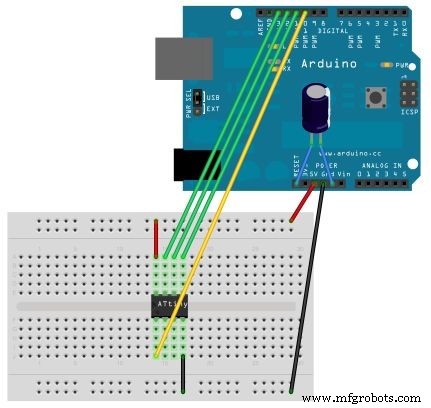 Build a Portable Persistence of Vision Display with Arduino UNO and ATtiny85