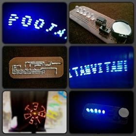 Build a Portable Persistence of Vision Display with Arduino UNO and ATtiny85