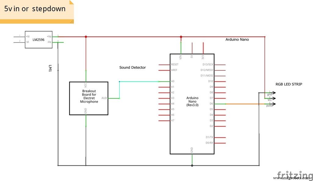Build an Audio‑Reactive Desk Lamp with Arduino Nano