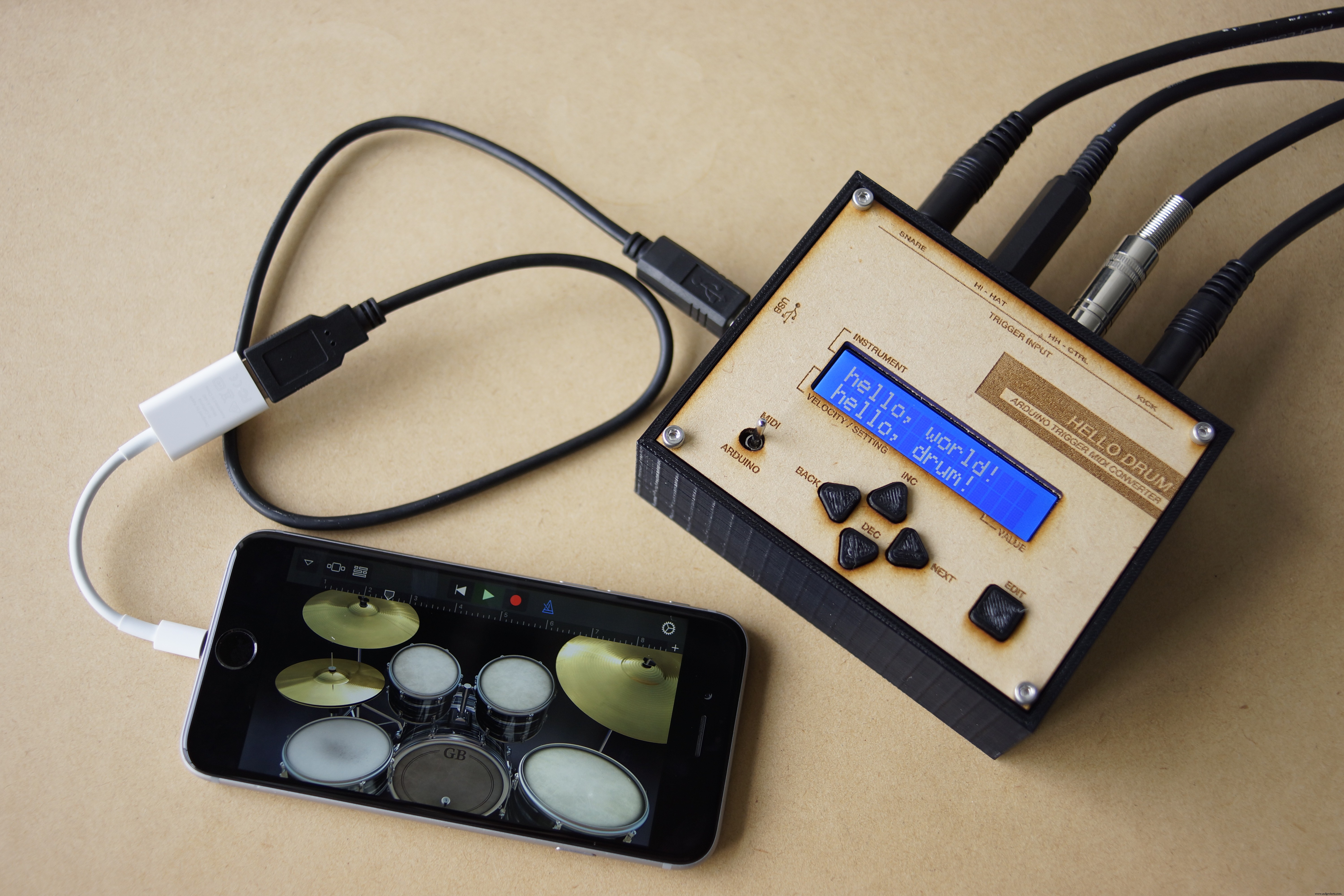 Build a Compact MIDI Drum Kit with 3D Printing