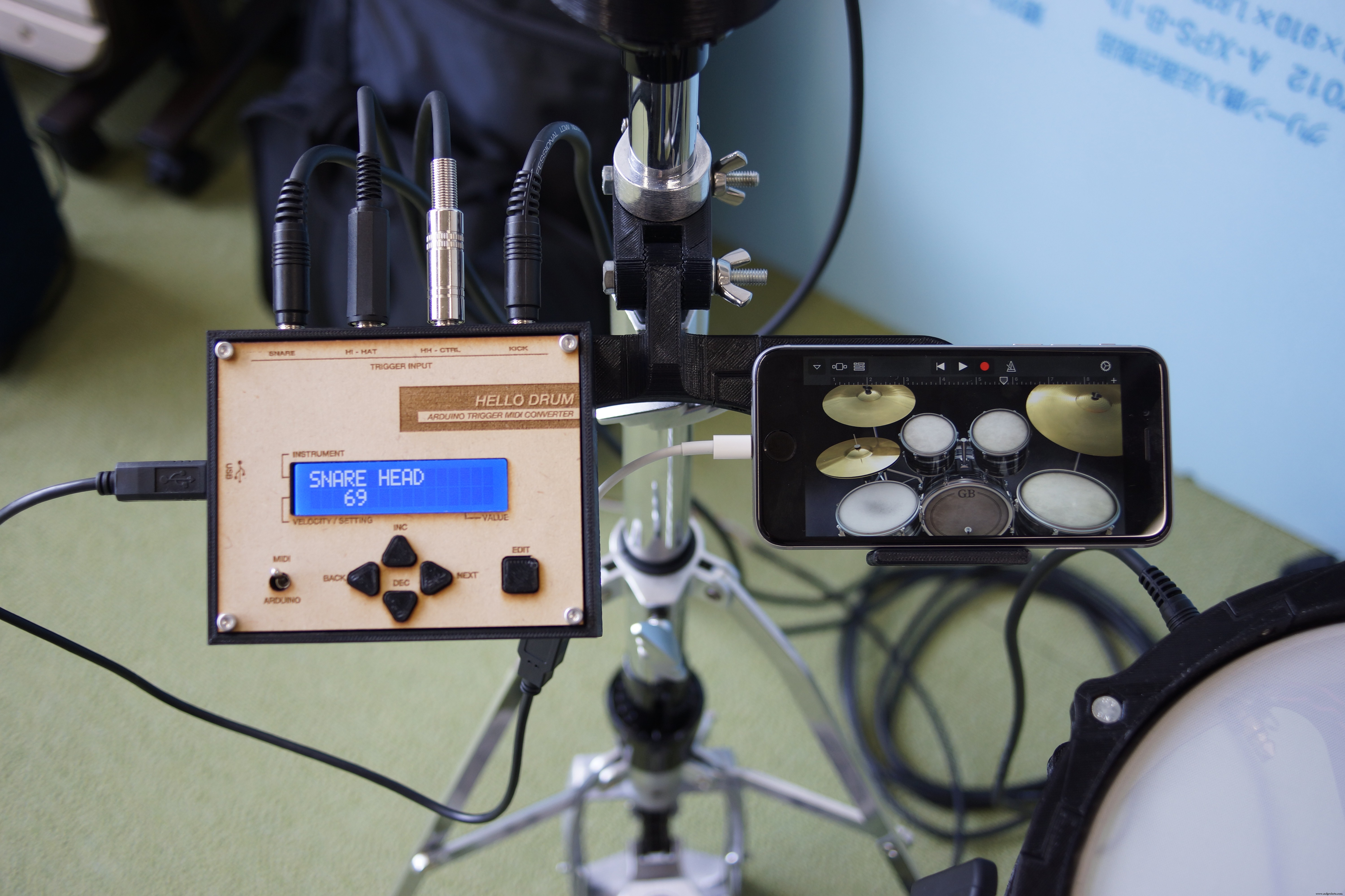 Build a Compact MIDI Drum Kit with 3D Printing