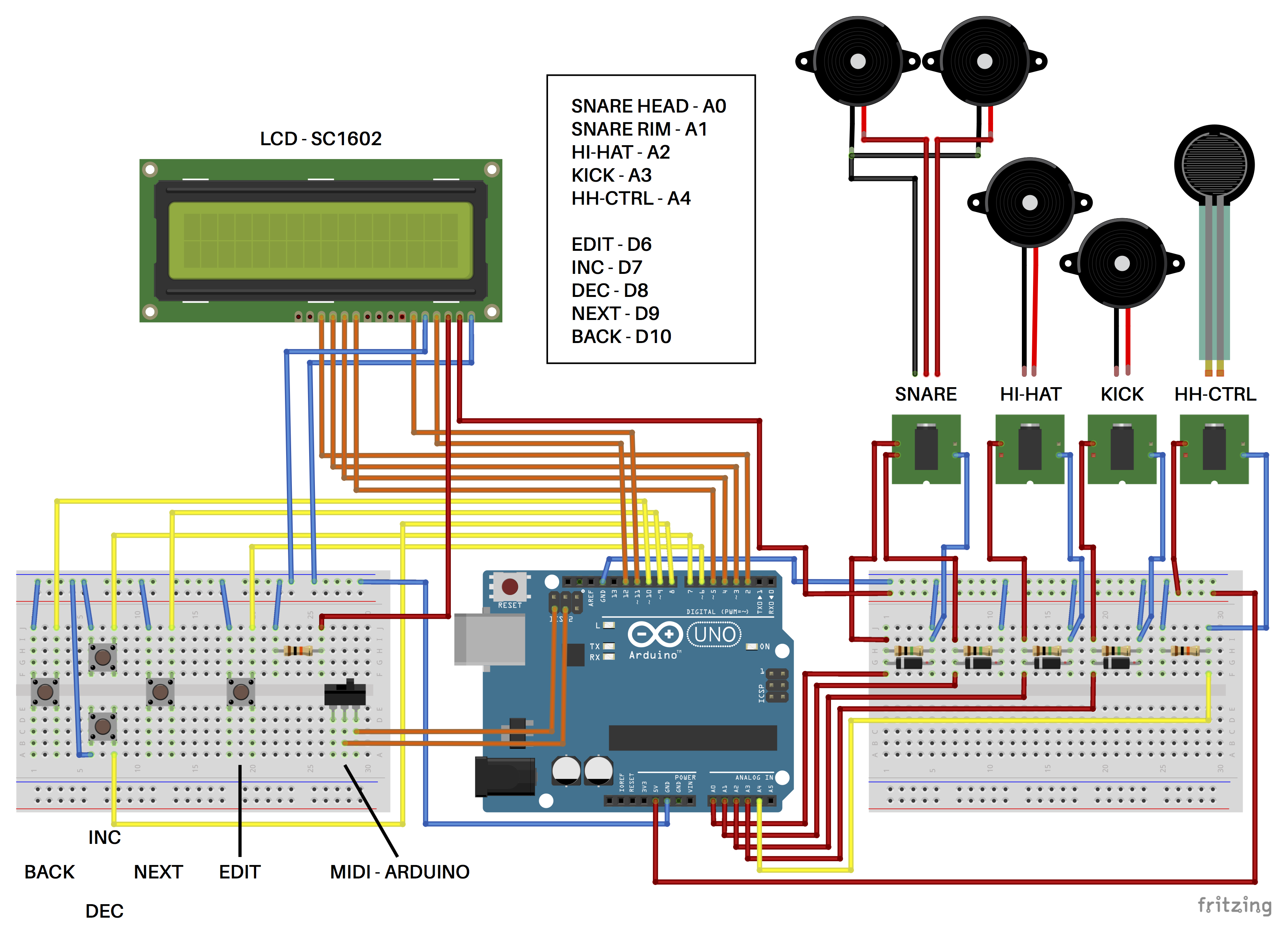 Build a Compact MIDI Drum Kit with 3D Printing