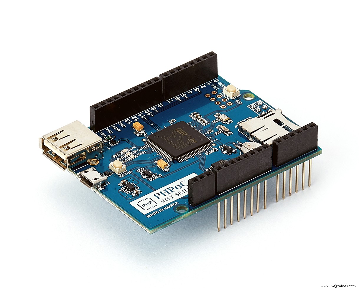 Arduino UNO & WiFi Shield: Real-Time Temperature Display on the Web via Serial