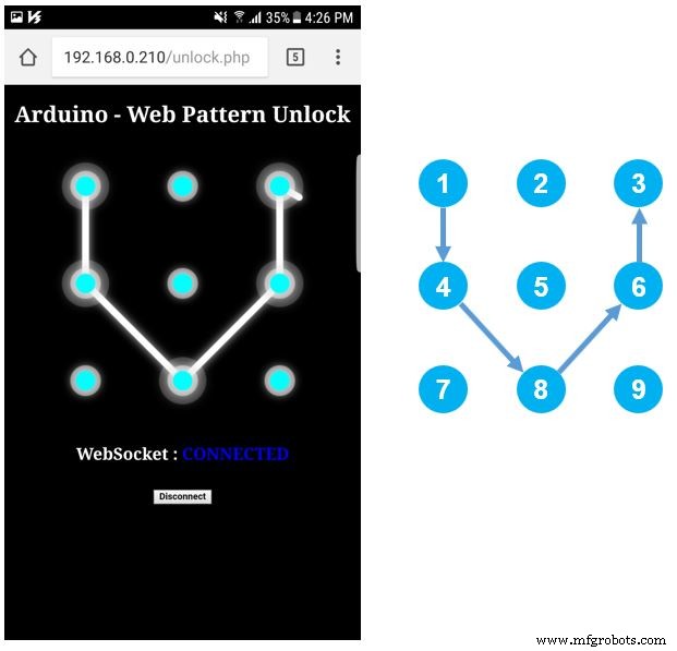 Secure Your Arduino with Web Pattern Unlock – Easy Setup & Remote Control