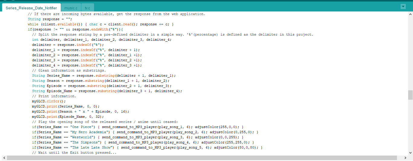 Automated TV Series & Anime Release Date Notification System