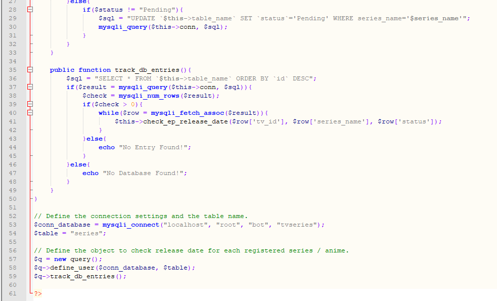 Automated TV Series & Anime Release Date Notification System