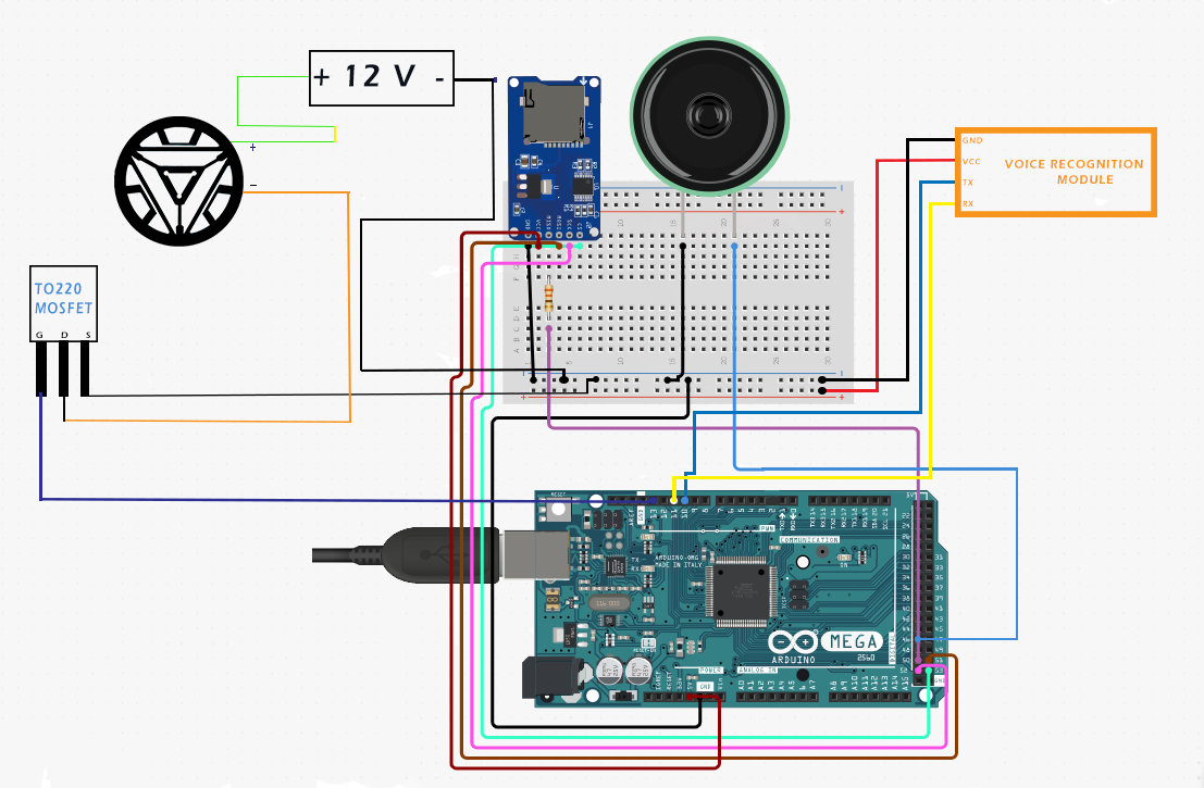 DIY Arduino J.A.R.V.I.S Voice Assistant with Arc Reactor Design