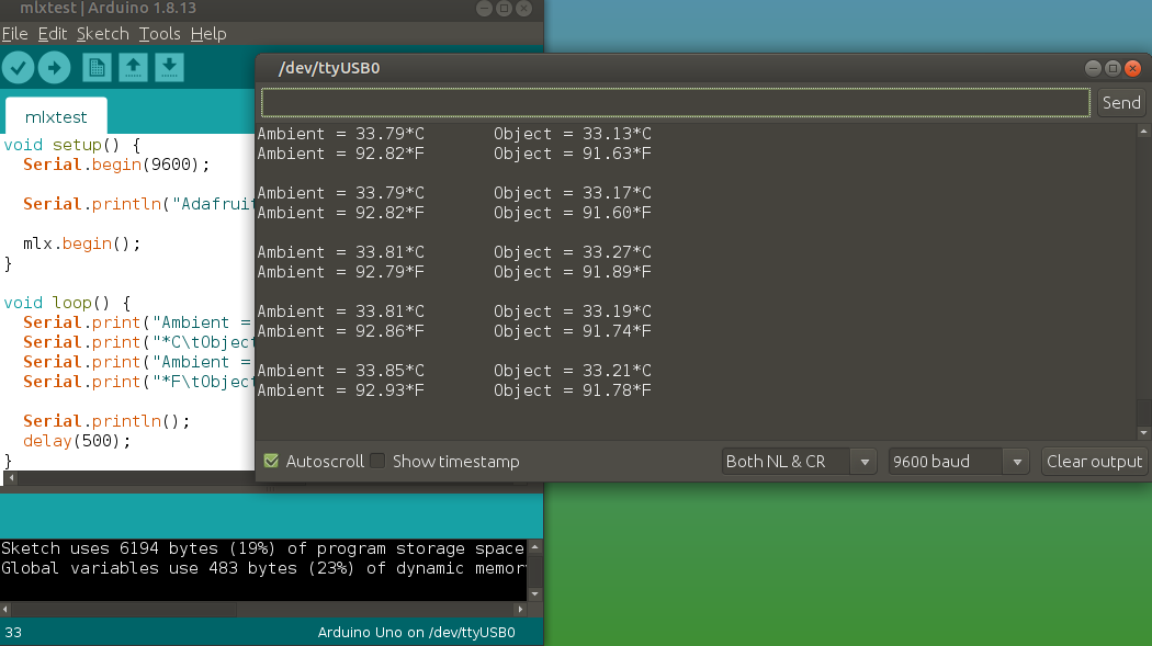 Wireless IR Temperature Scanner – Arduino Nano with Bluetooth & MLX90614