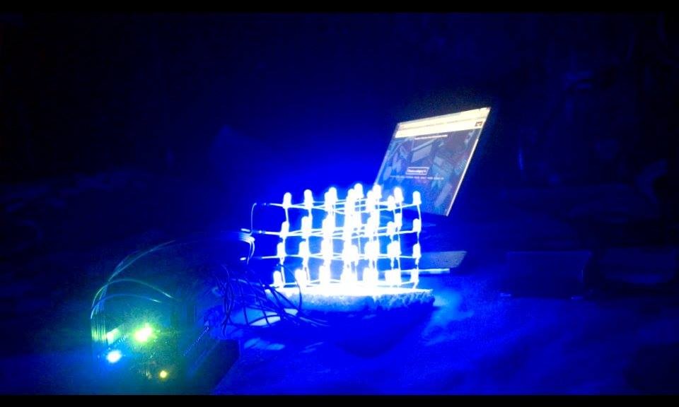 Build a 4x4x4 LED Cube with Arduino Uno & 1Sheeld – Interactive LED Project
