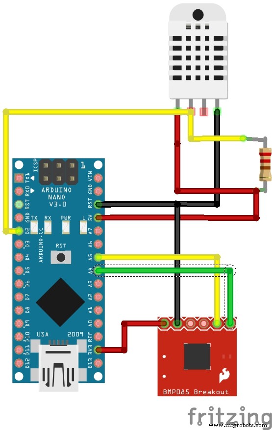 Build a $10 Portable Arduino Weather Station (AWS) – Easy DIY with Nano, DHT22, BMP180 & LCD