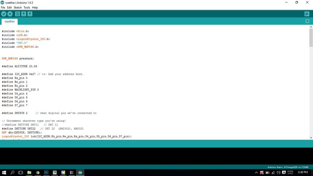 Build a $10 Portable Arduino Weather Station (AWS) – Easy DIY with Nano, DHT22, BMP180 & LCD