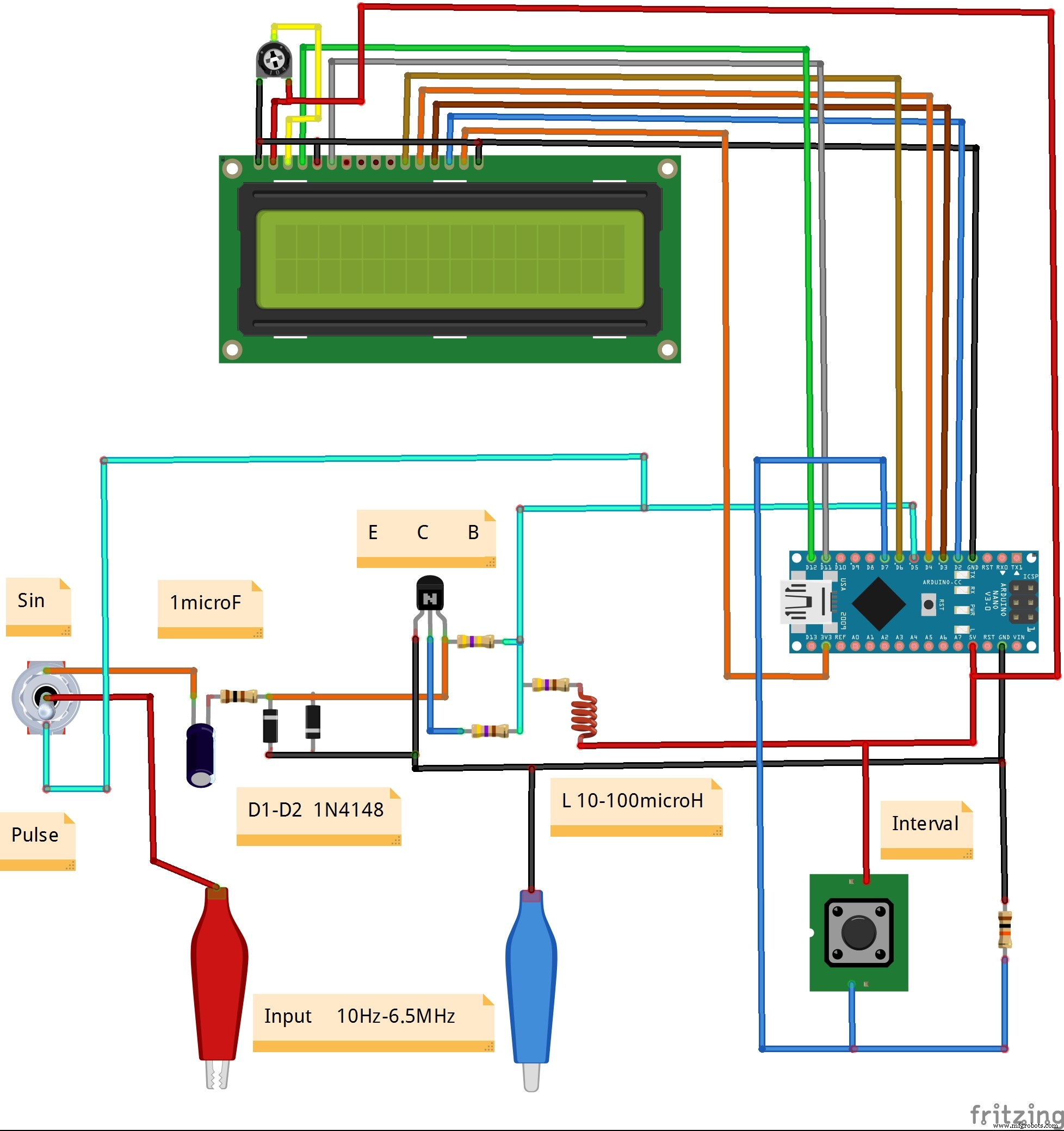 DIY Frequency Meter – Measure Up to 6.5 MHz with Arduino Nano