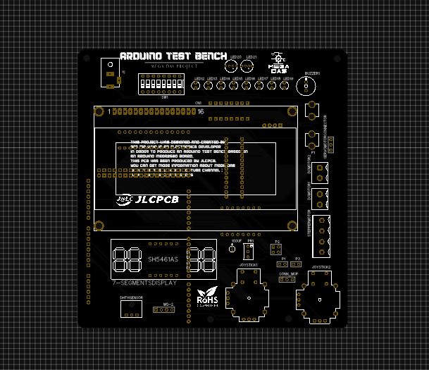 Comprehensive Arduino Training Kit with Mega 2560, Sensors, Motors, and Custom PCB