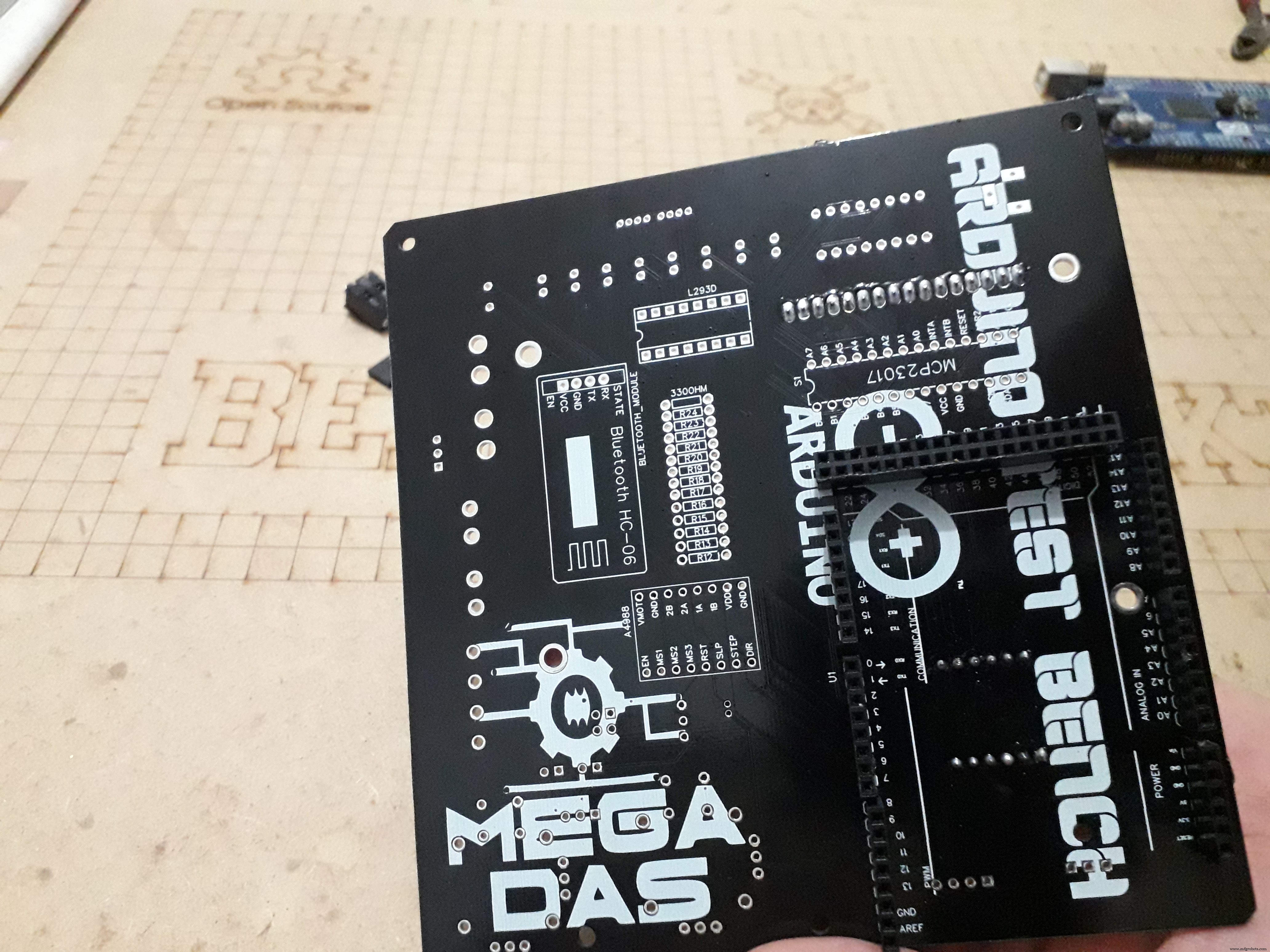 Comprehensive Arduino Training Kit with Mega 2560, Sensors, Motors, and Custom PCB