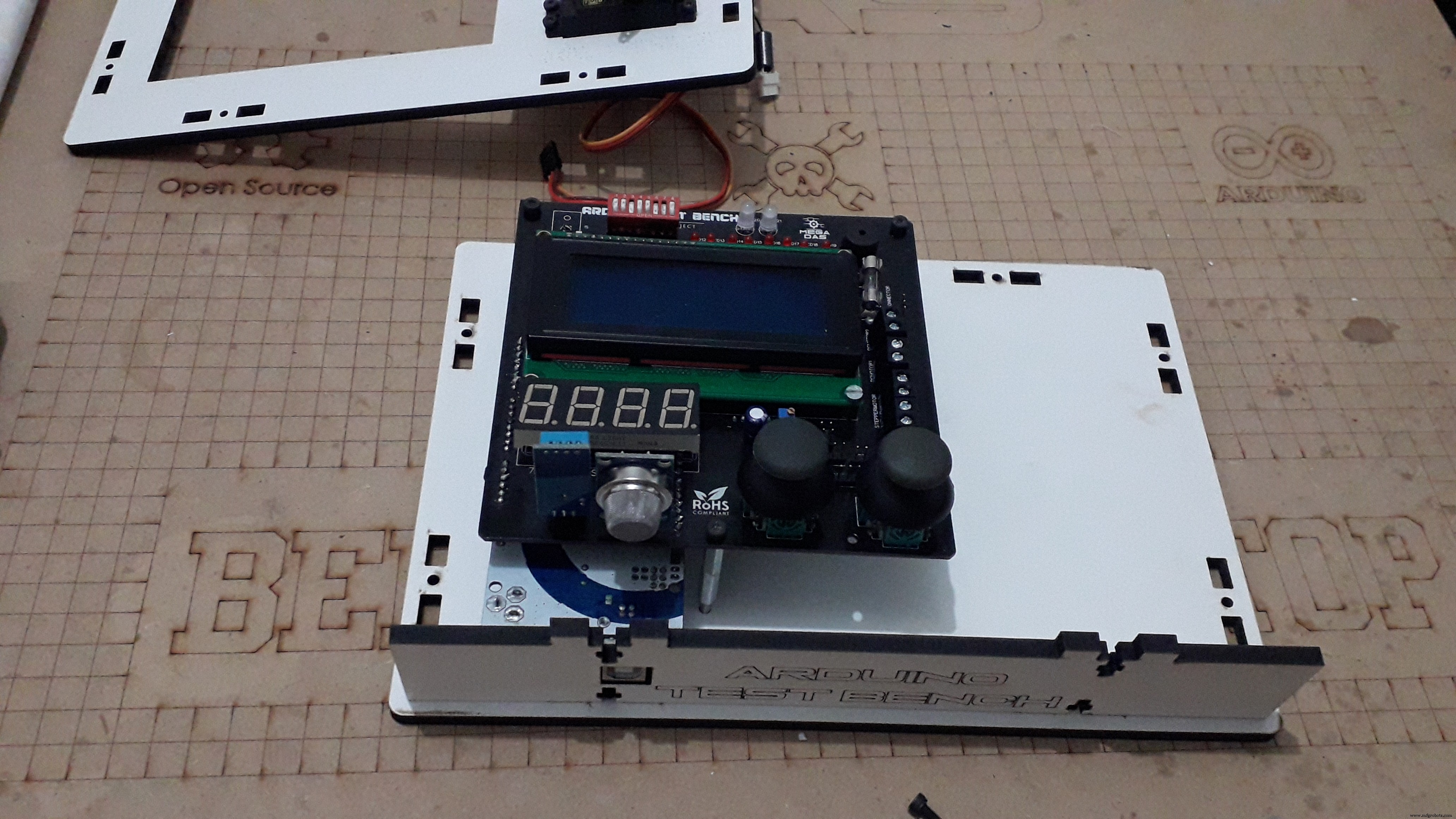 Comprehensive Arduino Training Kit with Mega 2560, Sensors, Motors, and Custom PCB