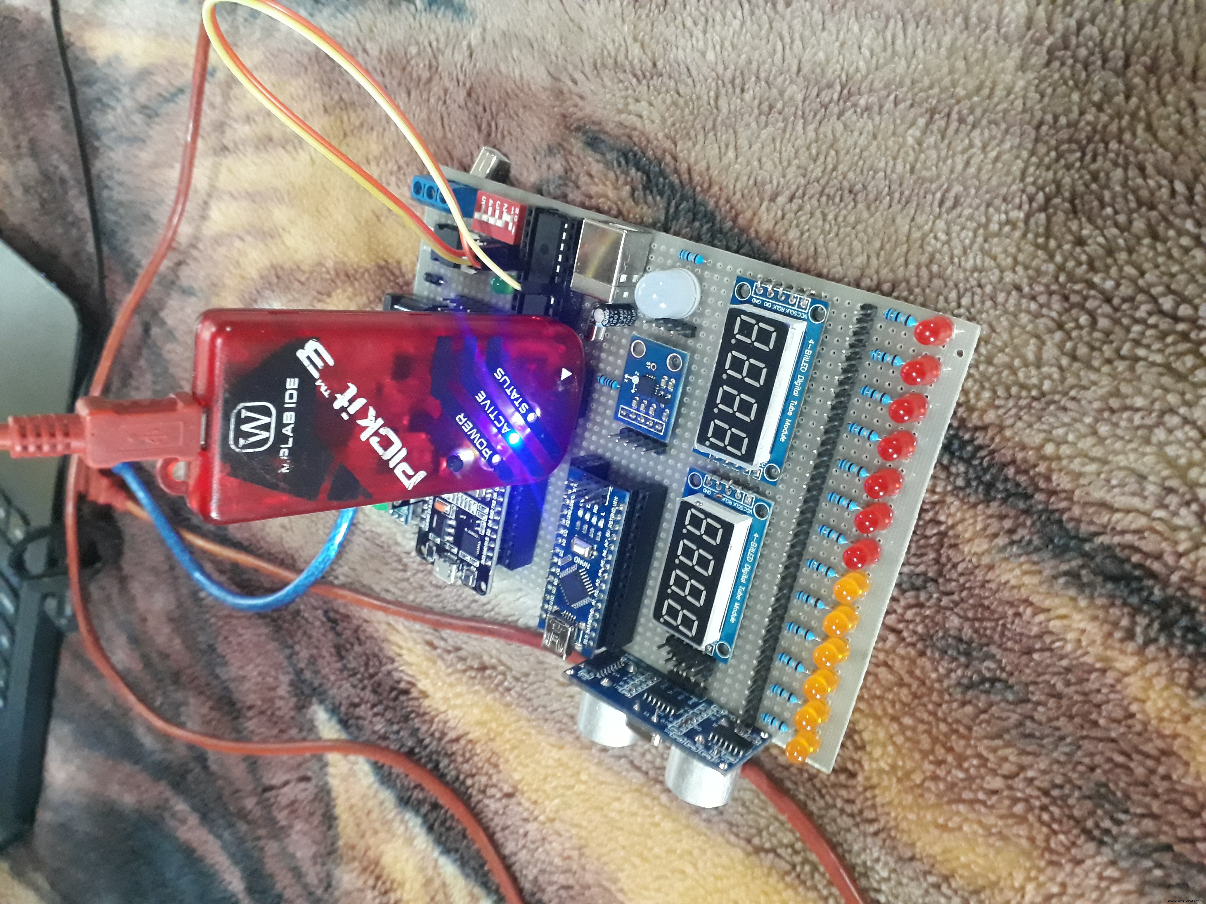 Advanced Microcontrollers Lab: ESP32, Arduino, PIC, and Sensor Modules