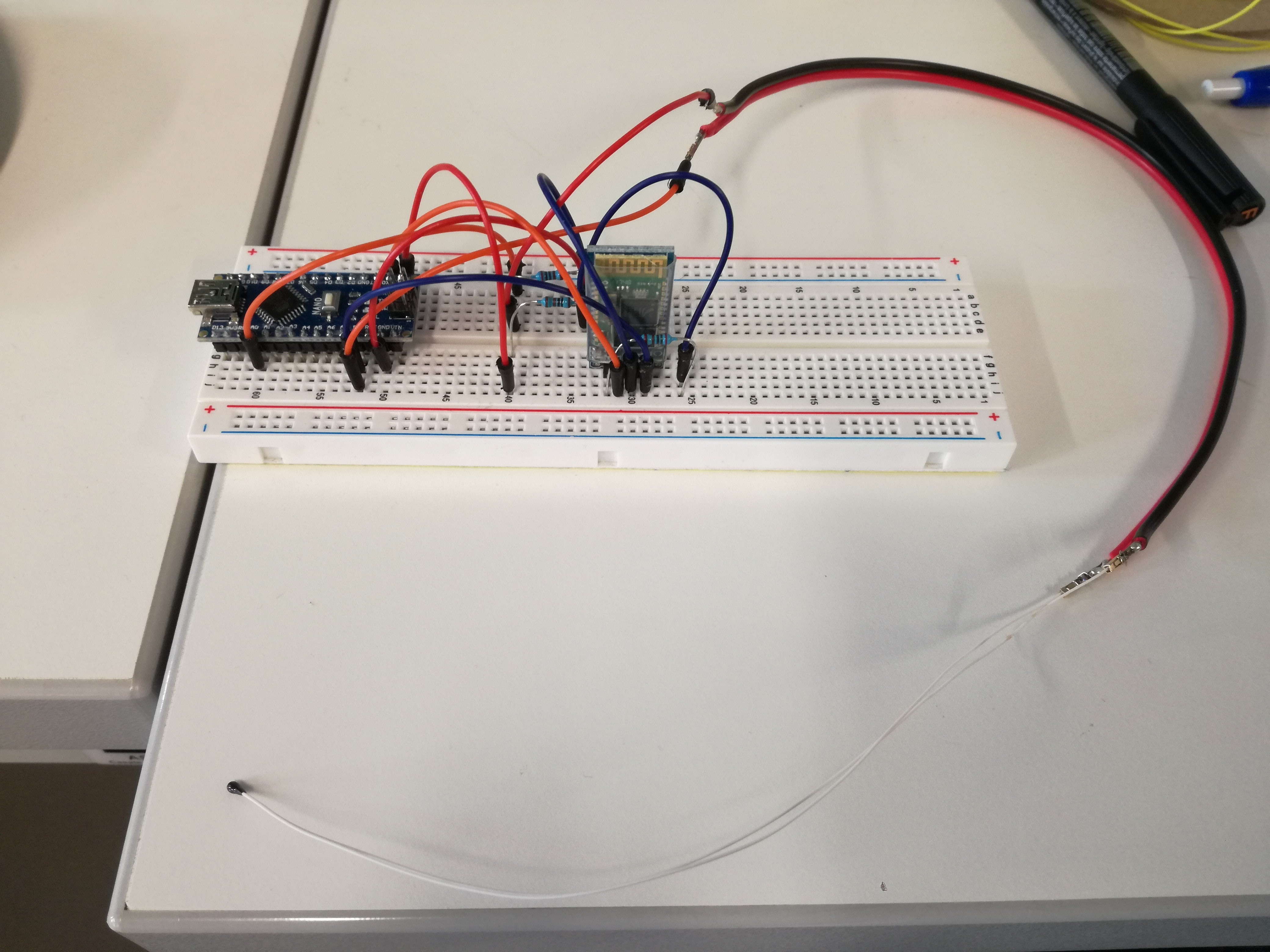Bluetooth-Enabled Temperature Monitor with Arduino Nano