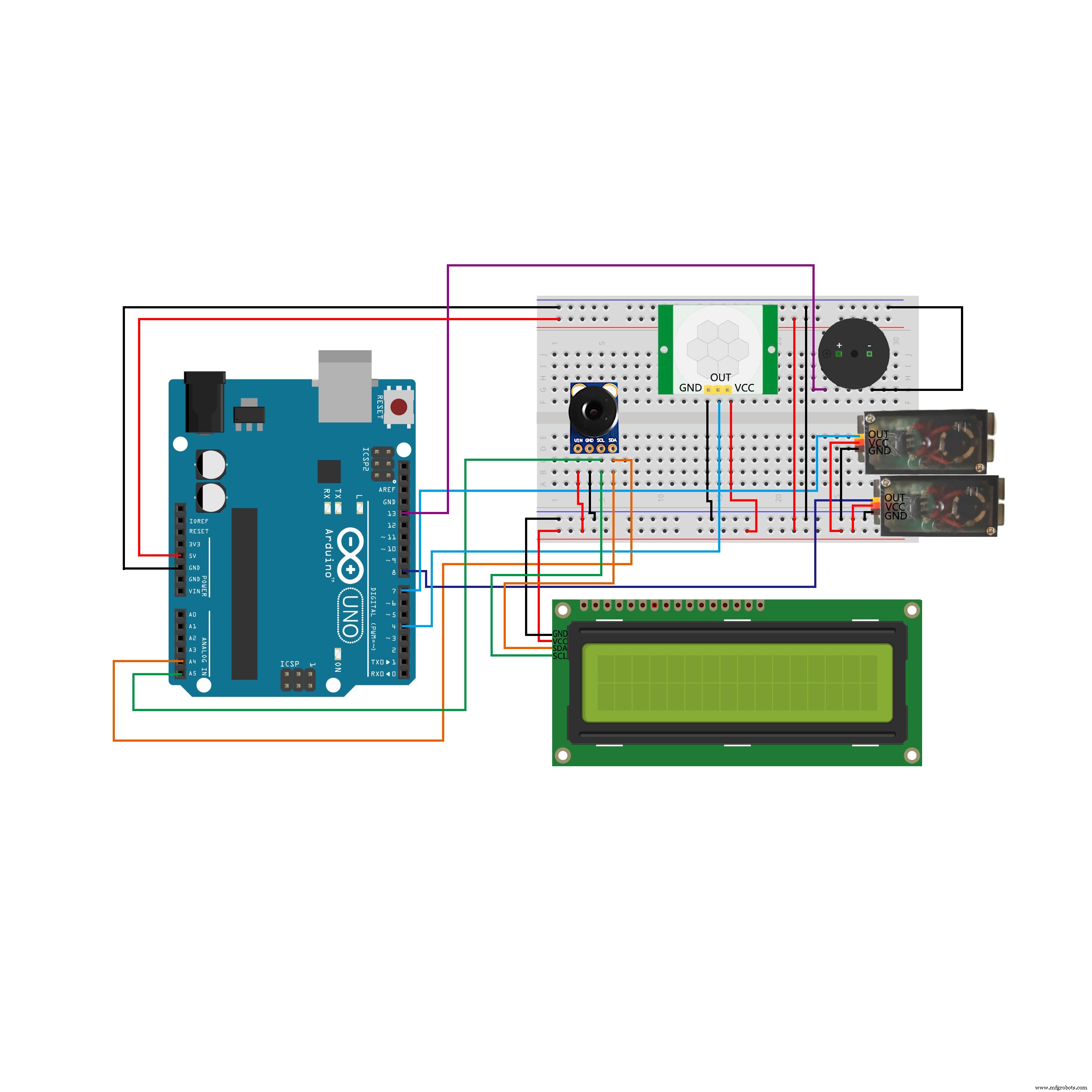 Build a Contactless Automatic Door Opener Using Temperature Detection
