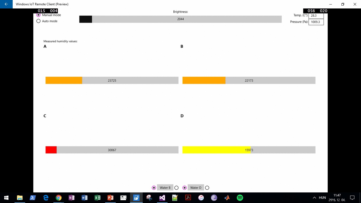 Smart Windows 10 IoT Plant Monitoring System